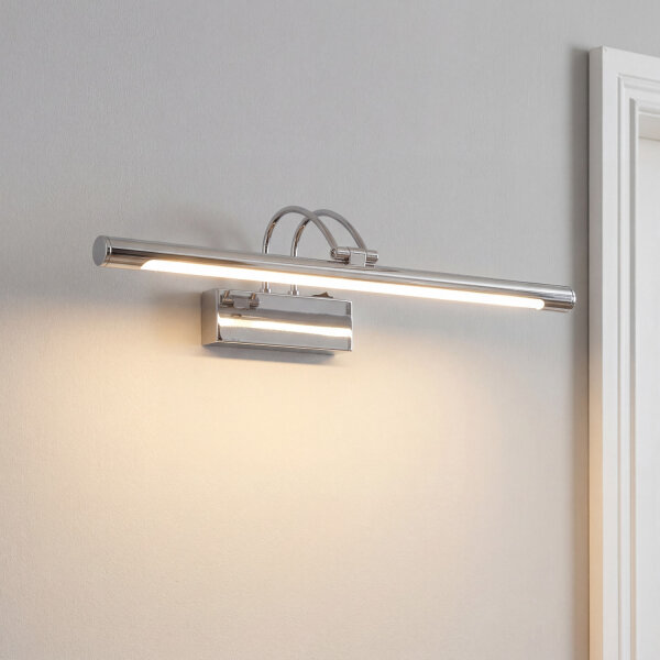 Verstellbare Bilderleuchte LED Chrom 68 cm mit Schalter