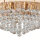 Klassische Deckenleuchte Gold Kristall Glas Metall 8x G9 Ø55 cm