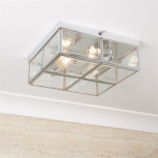 Deckenlampe in Chrom