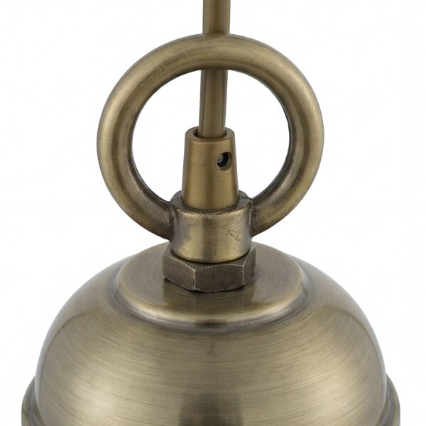 Pendelleuchte Industrie Bronze Glas E27 Ø18 cm Maritim