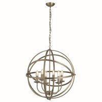 H&auml;ngeleuchte in Bronze 6-flmg