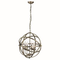H&auml;ngeleuchte in Bronze 4-flmg