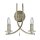 Moderne 2 flammige Wandleuchte antik messing