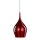 Vintage Pendelleuchte E14 in Rot