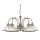 Jugendstil Pendelleuchte mit Glasschirm Antik