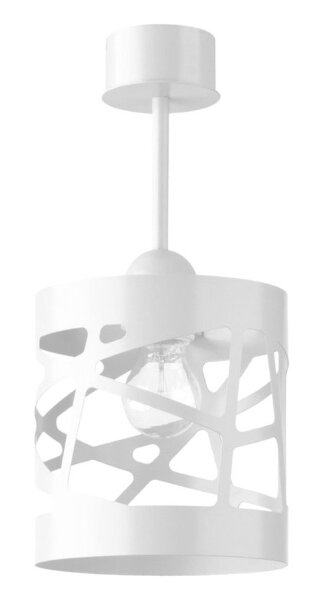 Kleine Deckenleuchte Weiß Modern Metall Ferva