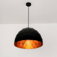 Design H&auml;ngelampe Schwarz Kupfer