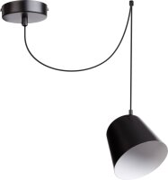 Lange H&auml;ngelampe Jawa flexibles Pendel Schwarz