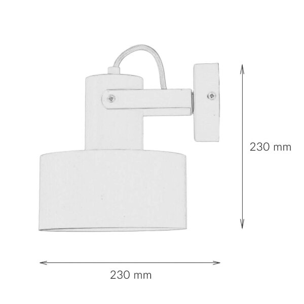 Besondere Wandlampe Rif verstellbar Schwarz