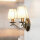 Wandleuchte 2-flmg. im Jugendstil messingfarben