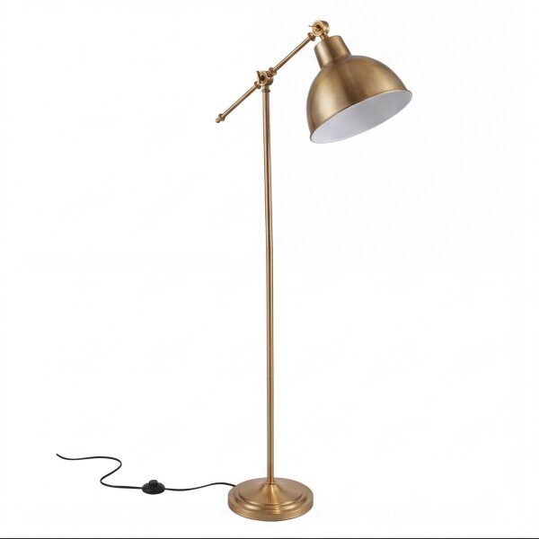 Vintage Stehleuchte in Gold antik