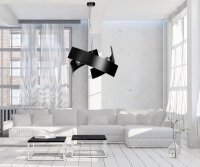 Design Hängeleuchte Schwarz Metall...