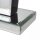 Tischlampe Stoffschirm blendarm 60 cm E27 Chrom Schwarz