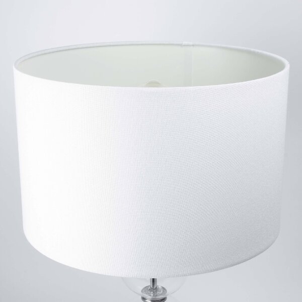 Moderne Tischleuchte Wohnzimmerlampe Chrom