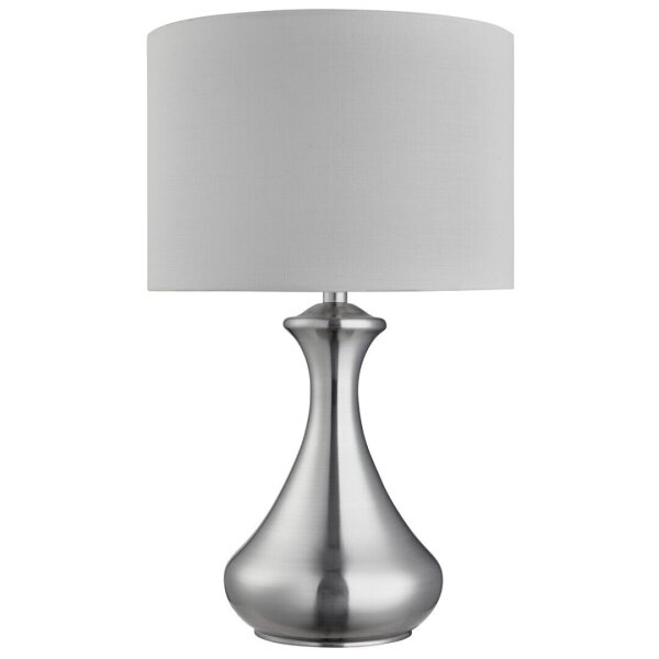 Elegante Tischleuchte in silber