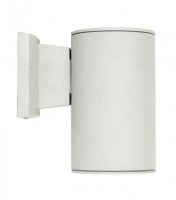 Kompakte Außenwandlampe rund IP54 Aluminium H:19cm