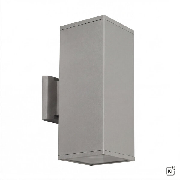 Wandleuchte in Silber Aluminium IP54 Modern