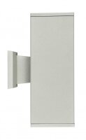 Wandleuchte in Silber Aluminium IP54 Modern