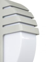 Blendarme Außenlampe in Silber IP54 wetterfest E27