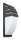 Schwarze Wandleuchte IP54 H:35 cm blendarm FALOMA