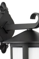 Schwarze Wandlampe Rustikal regenfest E27