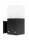 Schwarze Außenlampe Wand IP44 blendarm E27 H:22cm