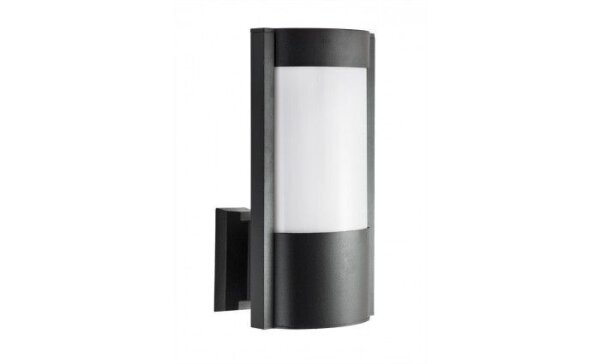 Schwarze Außenwandlampe CANDO IP54 wetterfest E27