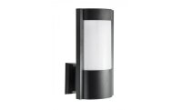 Schwarze Au&szlig;enwandlampe CANDO IP54 wetterfest E27