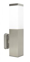 Eckige Au&szlig;enlampe Edelstahl IP44 blendarm E27