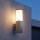 Eckige Außenlampe Edelstahl IP44 blendarm E27