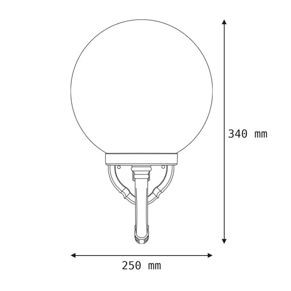 Wandlampe Schwarz Weiß IP43 E27 Vintage Haustür