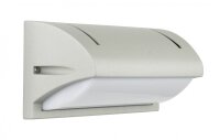 Moderne Au&szlig;enwandleuchte IP54 B:25cm in Silber E27