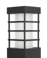 Wetterfeste Wandlampe Schwarz eckig IP54 E27