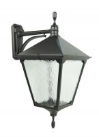 Rustikale Wandleuchte au&szlig;en IP43 Aluminium Glas