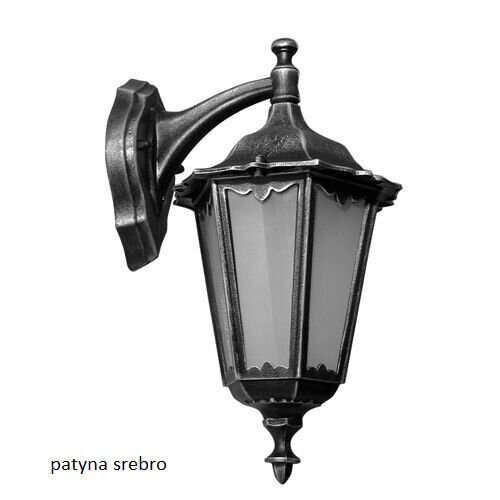 Rustikale Wandlampe außen IP43 Aluminium Glas