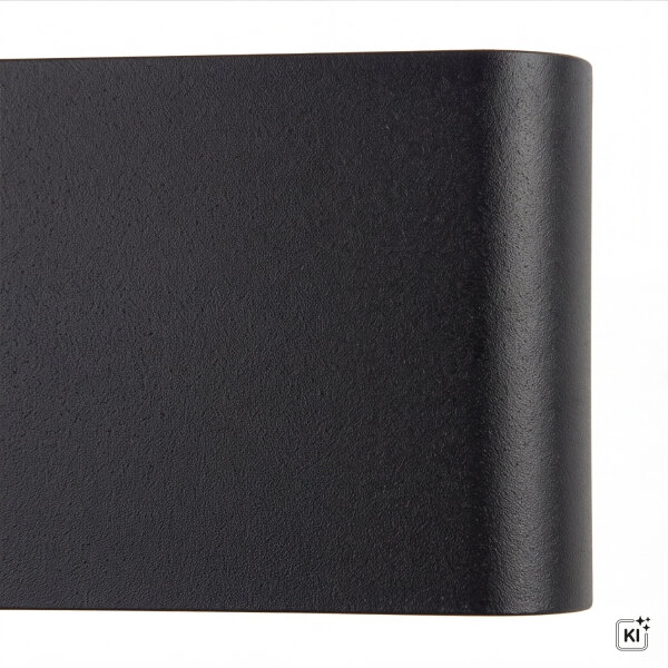LED Außenleuchte flach Schwarz IP54 Up Down 3000K