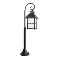 Schwarze Wegeleuchte MONTREAL 86 cm IP43 E27