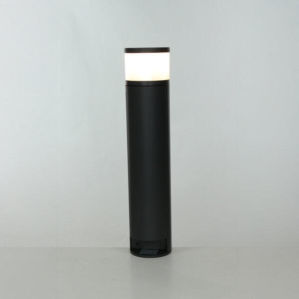 Außenlampe mit Steckdose Anthrazit 46,5cm blendarm
