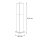 Außenlampe Schwarz Edelstahl 45cm IP44 eckig E27