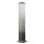 Edelstahl Pollerleuchte in Silber 65cm eckig E27