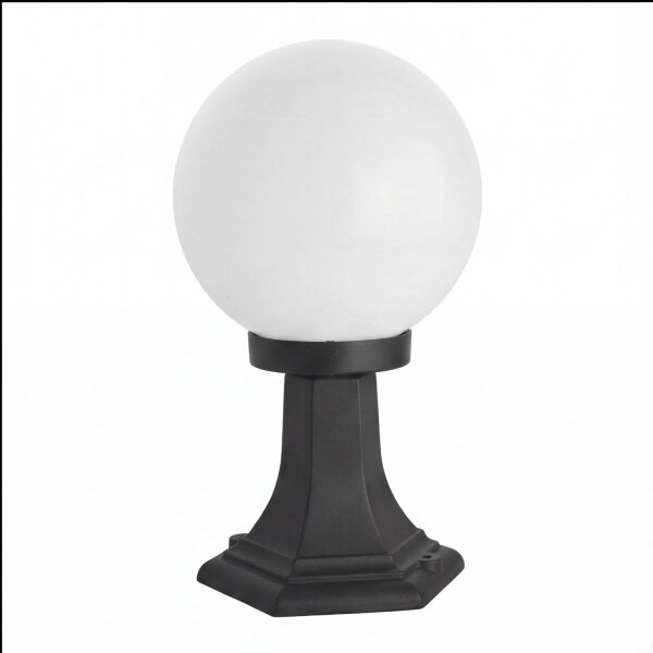 Außenlampe Schwarz Weiß Kugelschirm 36cm E27