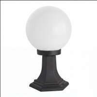 Außenlampe Schwarz Weiß Kugelschirm 36cm E27