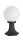 Au&szlig;enlampe Schwarz Wei&szlig; Kugelschirm 36cm E27