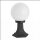 Außenlampe Schwarz Weiß Kugelschirm 36cm E27
