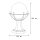 Sockelleuchte Garten Weg 39cm klein IP43 blendarm