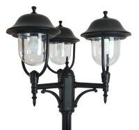 Rustikale Außenlampe Schwarz 195-295 cm IP43 E27