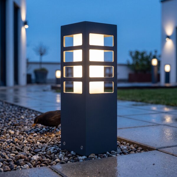 Wegeleuchte Garten Terrasse Anthrazit 25cm klein