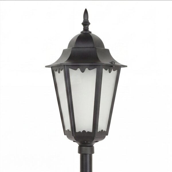 Schwarze Schinkellaterne 115cm Rustikal Aluminium