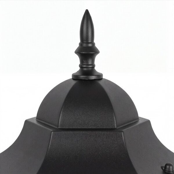 Schwarze Schinkellaterne 115cm Rustikal Aluminium
