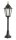 Garten Stehlampe Schwarz Aluminium Glas 85cm